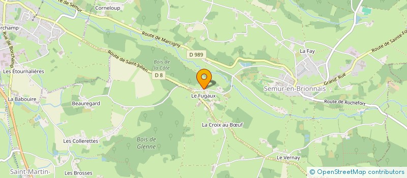 localisation de l'entreprise SCI SAINT MARTIN  SEMUR-EN-BRIONNAIS