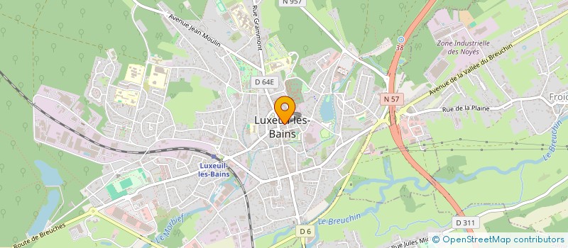 localisation de l'entreprise SCI SAINT MARTIN 70 à LUXEUIL-LES-BAINS