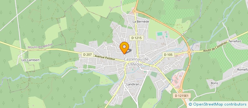 localisation de l'entreprise SCI SAINT MARTIN  CASTELNAU-DE-MEDOC