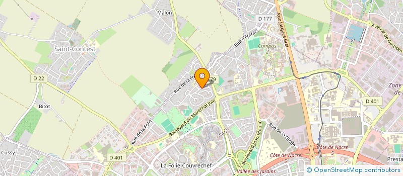 localisation de l'entreprise SCI SAINT-MARTIN à CAEN