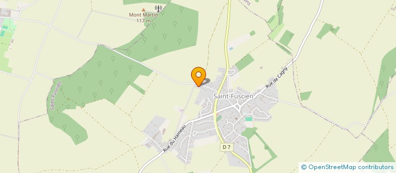 localisation de l'entreprise SCI SAINT MARTIN  SAINT-FUSCIEN