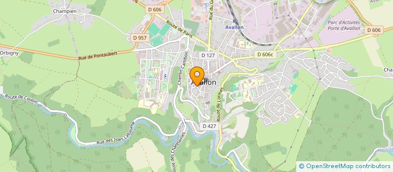 localisation de l'entreprise SCI SAINT-MARTIN à AVALLON