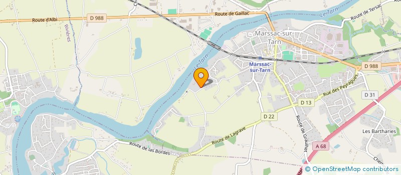 localisation de l'entreprise SCI SAINT MARTIN  MARSSAC-SUR-TARN