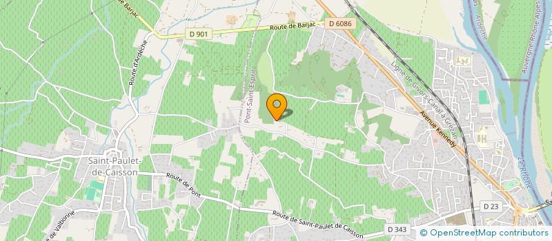 localisation de l'entreprise SCI SAINT MARTIN  PONT-SAINT-ESPRIT