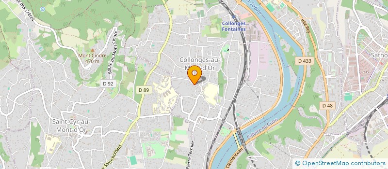 localisation de l'entreprise SCI SAINT MARTIN RTBG  COLLONGES-AU-MONT-D'OR