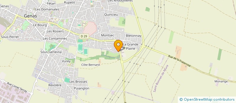 localisation de l'entreprise SCI SAINT MATHIEU  GENAS