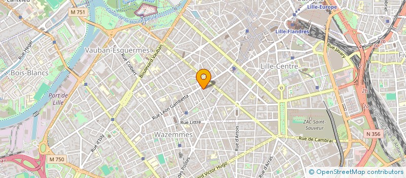 localisation de l'entreprise SCI SAINT-MATHIEU  LILLE