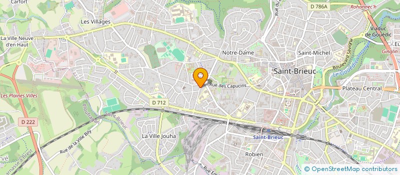 localisation de l'entreprise SCI SAINT MAUDEZ à SAINT-BRIEUC