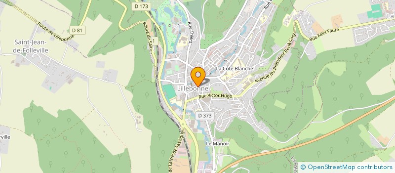 localisation de l'entreprise SCI SAINT MAUMAU  LILLEBONNE