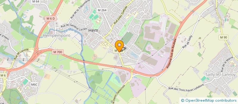 localisation de l'entreprise SCI SAINT MAUR à LA MADELEINE