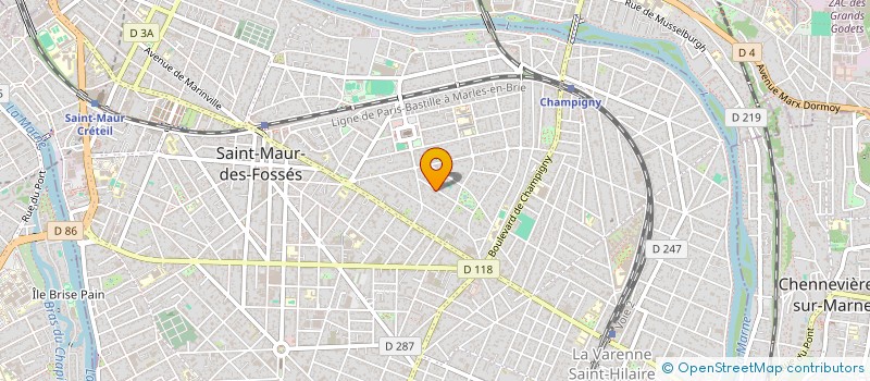 localisation de l'entreprise SCI SAINT MAUR MESANGE à SAINT-MAUR-DES-FOSSES