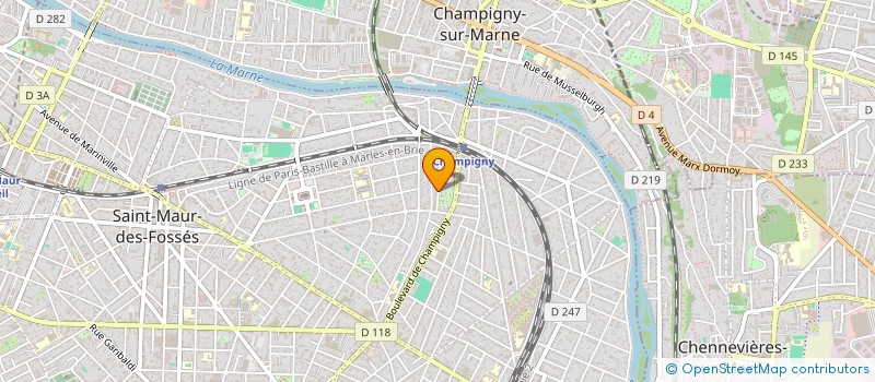 localisation de l'entreprise SCI SAINT MAUR MIDI à SAINT-MAUR-DES-FOSSES