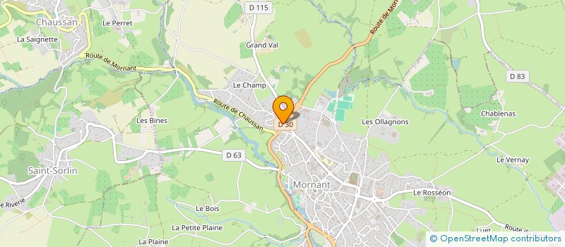 localisation de l'entreprise SCI SAINT MAURICE  MORNANT