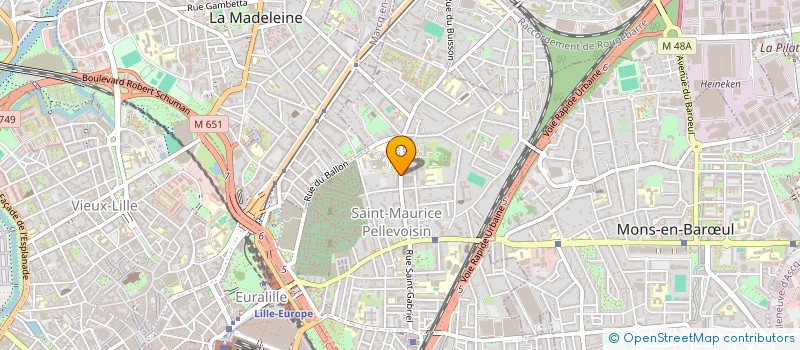 localisation de l'entreprise SCI SAINT MAURICE DES CHAMPS à LILLE