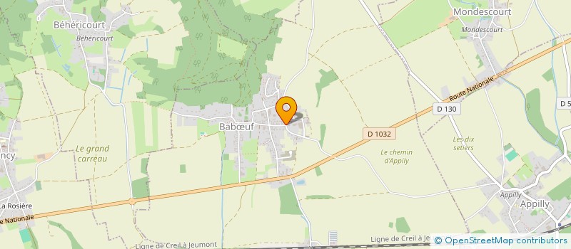 localisation de l'entreprise SCI SAINT MEDARD  BABUF