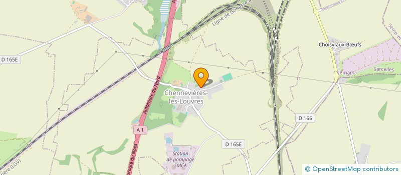 localisation de l'entreprise SCI SAINT MEDARD  CHENNEVIERES-LES-LOUVRES
