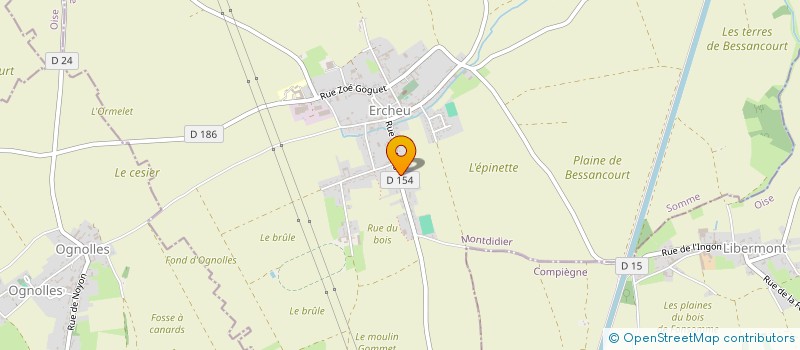 localisation de l'entreprise SCI SAINT MEDARD  ERCHEU