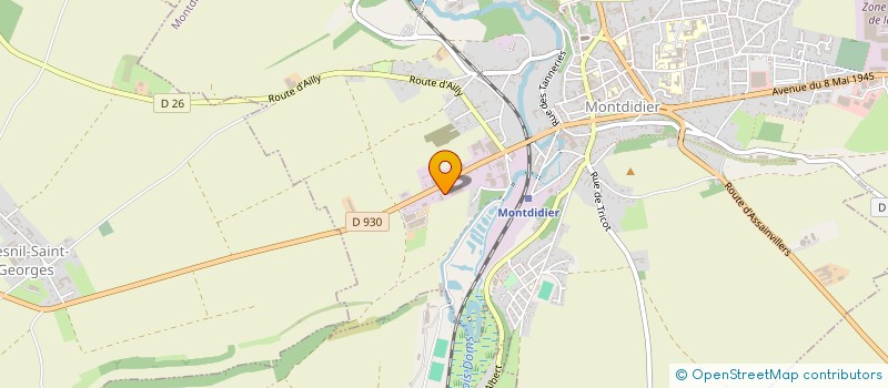 localisation de l'entreprise SCI SAINT MEDARD  MONTDIDIER