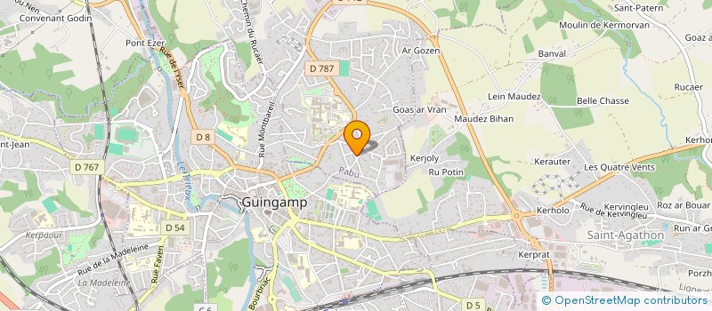 localisation de l'entreprise SCI SAINT MEEN  PABU