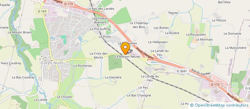 localisation de l'entreprise SCI SAINT MELAINE  CORPS-NUDS