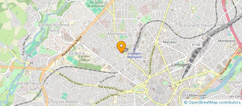 localisation de l'entreprise SCI SAINT MICHEL à LIMOGES