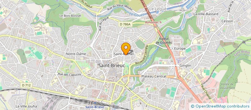 localisation de l'entreprise SCI SAINT MICHEL  SAINT-BRIEUC