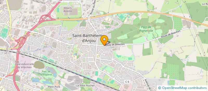 localisation de l'entreprise SCI SAINT MICHEL  SAINT-BARTHELEMY-D'ANJOU