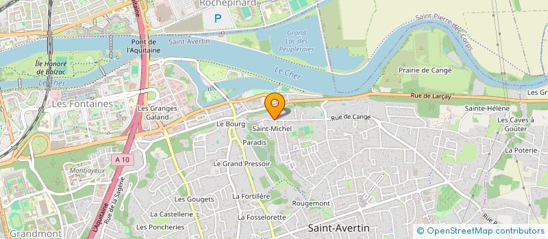 localisation de l'entreprise SCI SAINT MICHEL 36  SAINT-AVERTIN