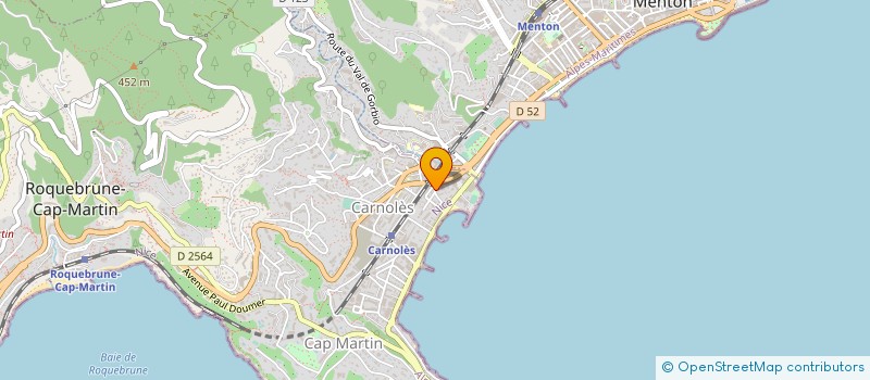 localisation de l'entreprise SCI SAINT MICHEL à ROQUEBRUNE-CAP-MARTIN