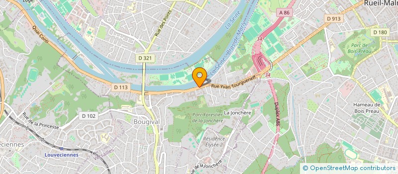 localisation de l'entreprise SCI SAINT MICHEL  BOUGIVAL