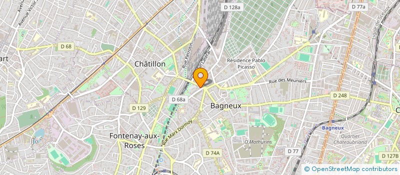localisation de l'entreprise SCI SAINT MICHEL  BAGNEUX