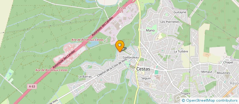 localisation de l'entreprise SCI SAINT MICHEL  CESTAS