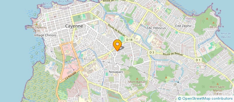 localisation de l'entreprise SCI SAINT MICHEL  CAYENNE