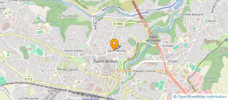 localisation de l'entreprise SCI SAINT MICHEL à SAINT-BRIEUC