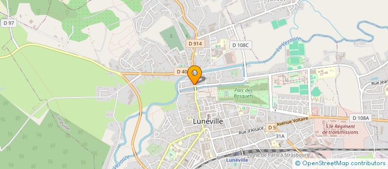 localisation de l'entreprise SCI SAINT MICHEL  LUNEVILLE