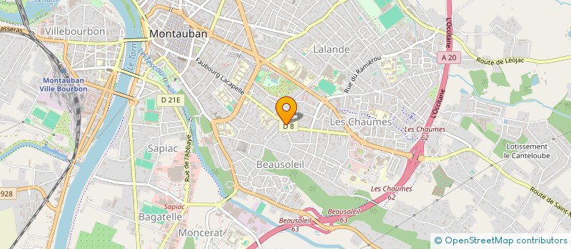 localisation de l'entreprise SCI SAINT MICHEL  MONTAUBAN