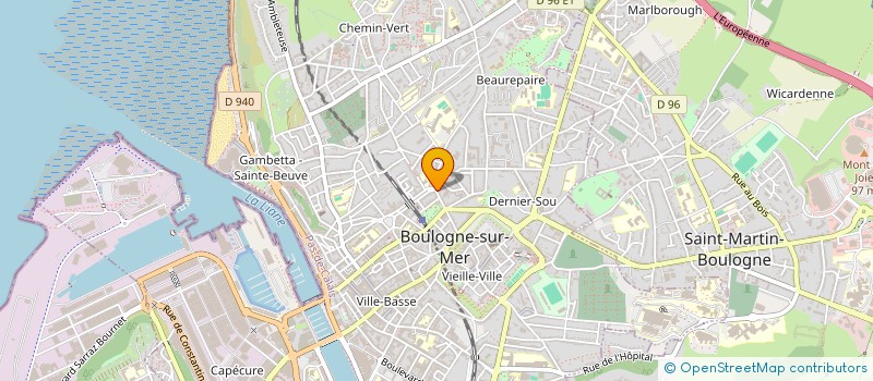 localisation de l'entreprise SCI SAINT MICHEL  BOULOGNE-SUR-MER