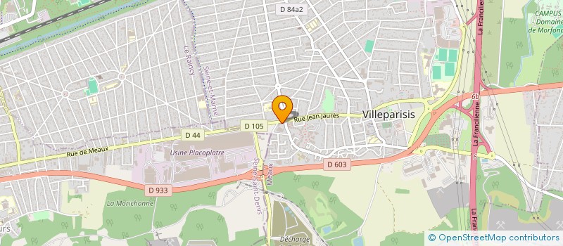 localisation de l'entreprise SCI SAINT MINA 77  VILLEPARISIS