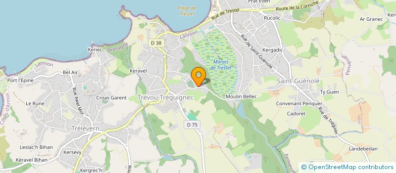 localisation de l'entreprise SCI SAINT MONT  TREVOU-TREGUIGNEC