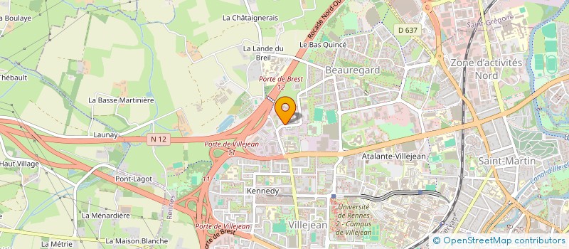 localisation de l'entreprise SCI SAINT-NAZAIRE INVEST  RENNES