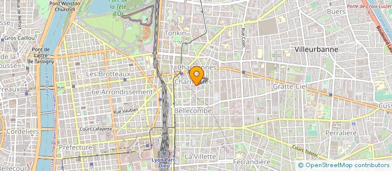 localisation de l'entreprise SCI SAINT-NICOLAS  VILLEURBANNE