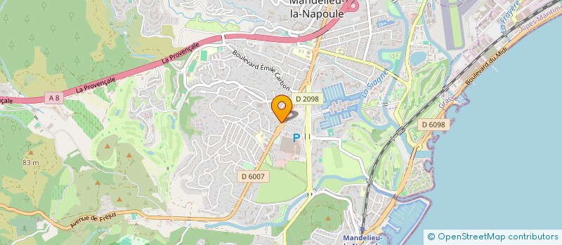 localisation de l'entreprise SCI SAINT NICOLAS à MANDELIEU-LA-NAPOULE