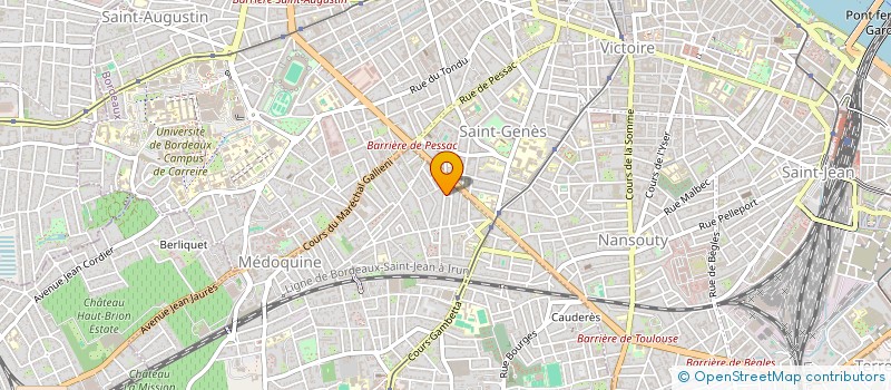 localisation de l'entreprise SCI SAINT NICOLAS  TALENCE