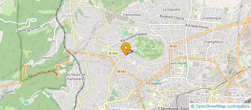 localisation de l'entreprise SCI SAINT-NICOLAS  CLERMONT-FERRAND