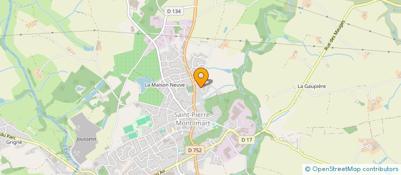 localisation de l'entreprise SCI SAINT NICOLAS à MONTREVAULT-SUR-EVRE