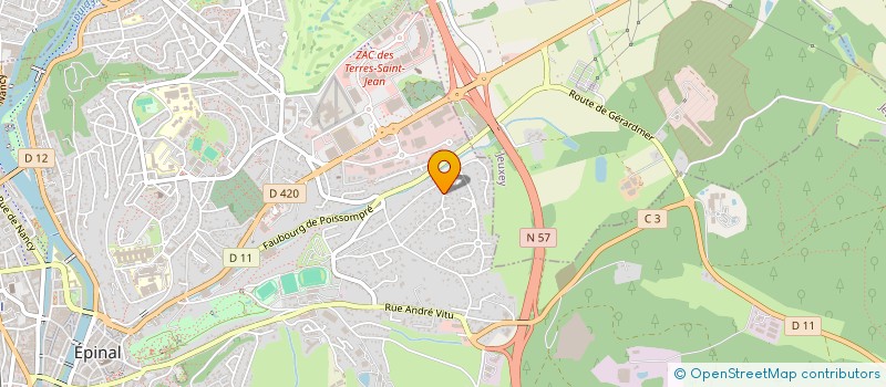 localisation de l'entreprise SCI SAINT NICOLAS-VADIM à EPINAL