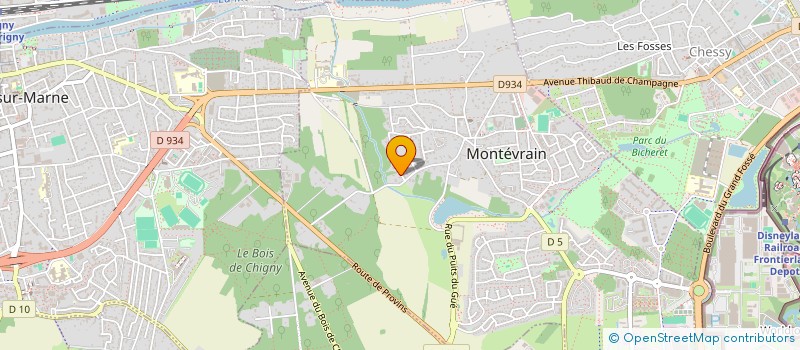 localisation de l'entreprise SCI SAINT OMER  MONTEVRAIN
