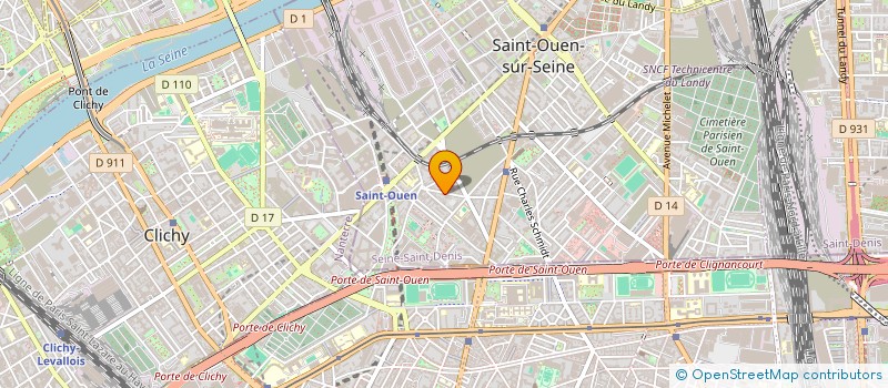localisation de l'entreprise SCI SAINT OUEN PALOUZIE à SAINT-OUEN-SUR-SEINE