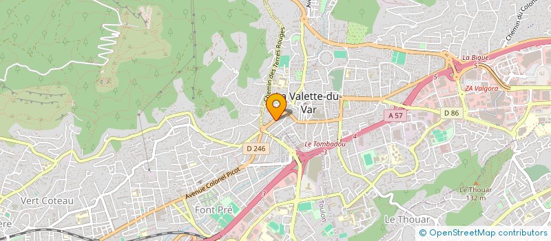 localisation de l'entreprise SCI SAINT PAER à LA VALETTE-DU-VAR