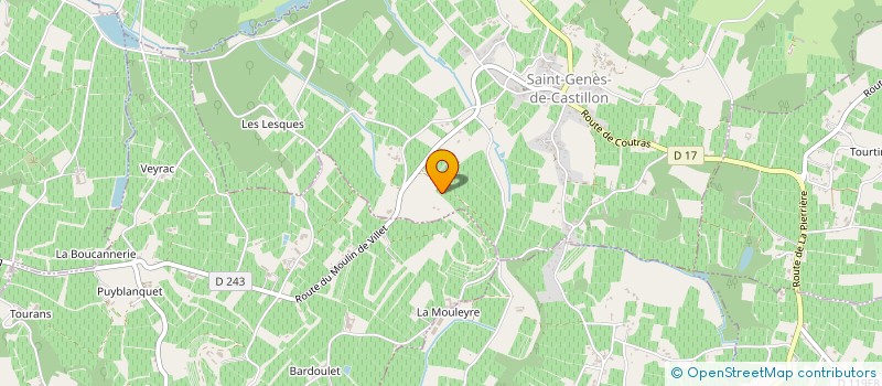 localisation de l'entreprise SCI SAINT PALAIS  SAINT-GENES-DE-CASTILLON